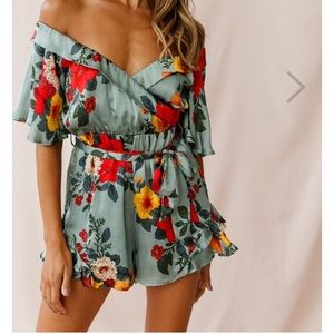 Floral Dressy Romper
